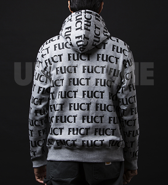 SALE 40%OFF】 FUCT SSDD FUCT LOGO PULLOVER HOODIE 41904 BLACK GRAY ...