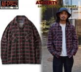 AT-DIRTY EARLY LIGHT NEL L/S SHIRT BLACK(アットダーティー・アーリーライトネル長袖シャツ・ブラック)