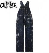 CUTRATE USED PAINTING DENIM OVERALL INDIGO BLUE(カットレート・ユーズドペインティングデニムオーバーオール・インディゴブルー)