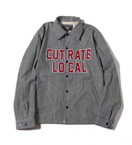 CUTRATE COACH JACKET INDIGO HICKORY(カットレイト・コーチジャケット