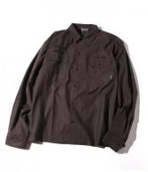 CUTRATE L/S WORK SHIRT CARCOAL(カットレイト・ロングスリーブワークシャツ・チャコール)
