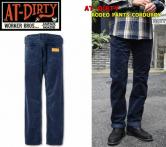 AT-DIRTY RODEO PANTS CORDUROY NAVY(アットダーティ-・ロデオパンツコーデュロイ・ネイビー)