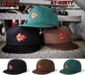 AT-DIRTY FIRE CAP BLACK/BROWN/GREEN(アットダーティー・ファイヤキャップ・ブラック/ブラウン/グリーン)