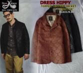 DRESS HIPPY TOPPER LEATHER JACKET "SECTOR" BLACK/BROWN(ドレスヒッピー・トパーレザージャケットセクター・ブラック/ブラウン)