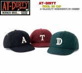 AT-DIRTY WOOL BB CAP  BLACK/BURGUNDY/GREEN(アットダーティー・ウールベースボールキャップ・ブラック/バーガンディー/グリーン)