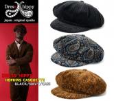 DRESS HIPPY HOPKINS CASQUETTE  BLACK/CAMEL/NAVY(ドレスヒッピー・ホプキンスキャスケット・ブラック/キャメル/ネイビー)