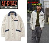 AT-DIRTY SHOP COAT  NATURAL(アットダーティ-・ショップコート・ナチュラル)