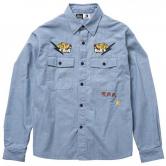 【SALE 40%OFF】PAWN CHAMBRAY SHIRT 92103(パウン・シャンブレー長袖シャツ)