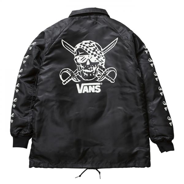 PAWN PAWN×VANS LOGO COACH JACKET 93001 BLACK NAVY OLIVE(パウン 