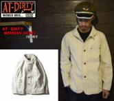 AT-DIRTY WORKERS　JACKET  IVORY(アットダーティ-・ワーカーズジャケット・アイボリー)