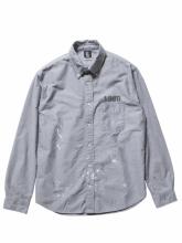 PAWN SPLATTER SHIRT1301 GRAY(パウン・スプラッタシャツ・グレー)