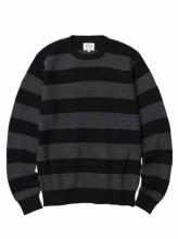 【SALE 30%OFF】FUCT SSDD BORDER SWEATER 7002 GRAY/BLACK(ファクト・ボーダーセーター・グレー×ブラック)