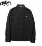 CUTRATE NATIVE PATTERN L/S B.D SHIRT・BLACK(カットレイト・ネイティブパターンロングスリーブボタンダウンシャツ・ブラック)