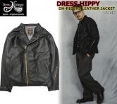 DRESS HIPPY DH-RIDERS LEATHER JACKET BLACK(ドレスヒッピー・DHライダースレザージャケット・ブラック)