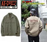 AT-DIRTY ATD SERVICE L/S SHIRT GRAY(アットダーティー・ATDサービスロングスリーブシャツ・グレー)