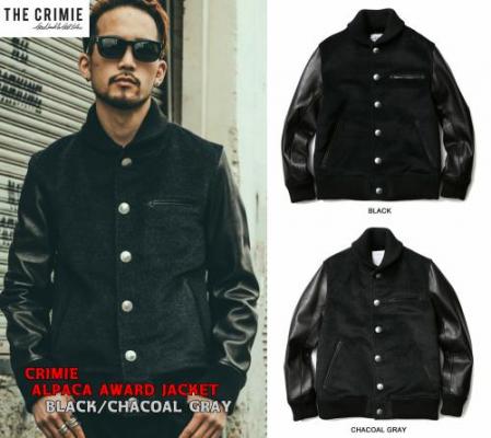 CRIMIE ALPACA AWARD JACKET BLACK/CHACOAL GRAY (クラミー・アルパカ ...