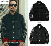 CRIMIE ALPACA AWARD JACKET BLACK/CHACOAL GRAY (クラミー・アルパカアワードジャケット・ブラック/チャコールグレー)