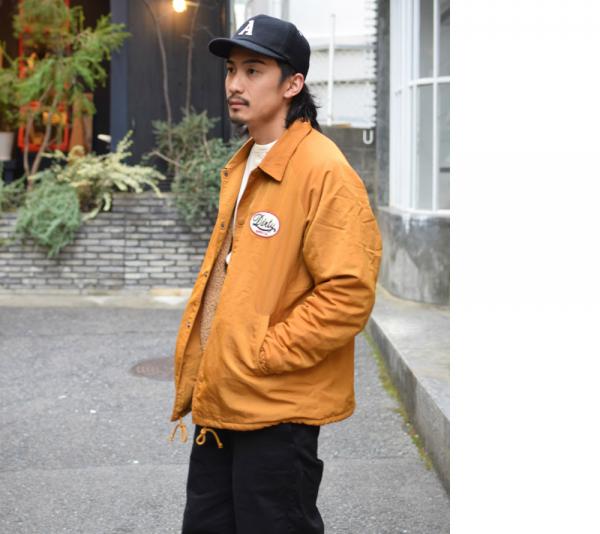 AT-DIRTY BOA COACH JACKET MUSTARD(アットダーティー・ボアコーチ ...