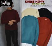 DRESS HIPPY DH HIGH KNIT BLACK/NATURAL/RED/BLUE(ドレスヒッピー DHハイネックニット・ブラック/ナチュラル/レッド/ブルー)