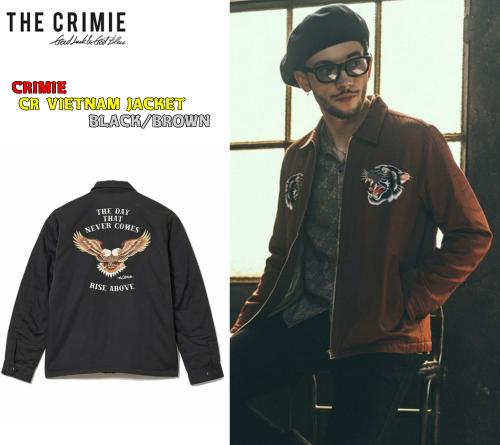 CRIMIE CR VIETNAM JACKET BLACK/BROWN(クライミー・CRベトナム ...