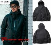 CRIMIE WATER RESISTANT HOOD JACKET BLACK(クラミー・ウォーターリズスタントフードジャケット・ブラック)