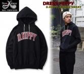 DRESS HIPPY D.HIPPY HOODED SWEAT BLACK(ドレスヒッピー フーディースェット・ブラック)