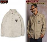 AT-DIRTY ATD UMPIRE L/S SHIRT BEIGE(アットダーティー・ATDアンパイアロングスリーブシャツ・ベージュ)