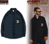 AT-DIRTY ATD UMPIRE L/S SHIRT CHARCOAL(アットダーティー・ATDアンパイアロングスリーブシャツ・チャコール)