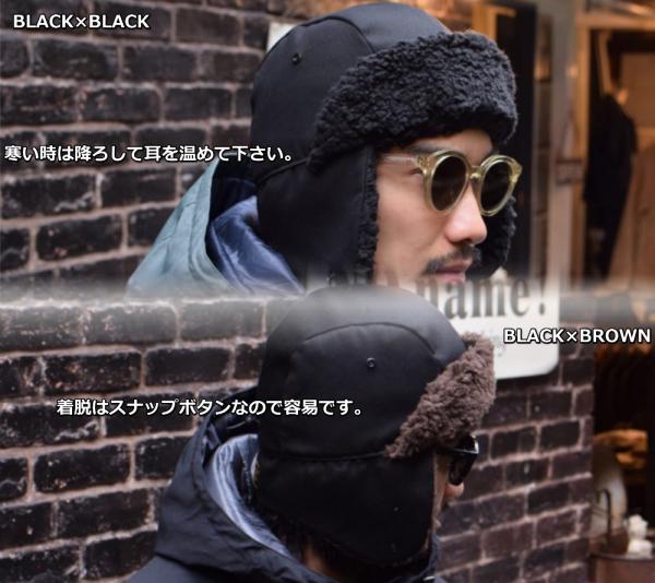 AT-DIRTY FIELD CAP BLACK×BLACK/BLACK×BROWN(アットダーティー AT-DIRTY FIELD CAP BLACK×BLACK/BLACK×BROWN(アットダーティー