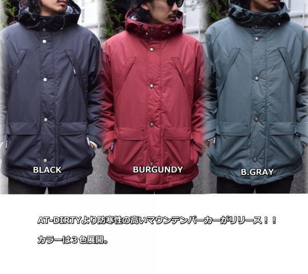 AT-DIRTY ATD HEAVY MOUNTAIN PARKA BLACK(アットダーティー・ATD ...