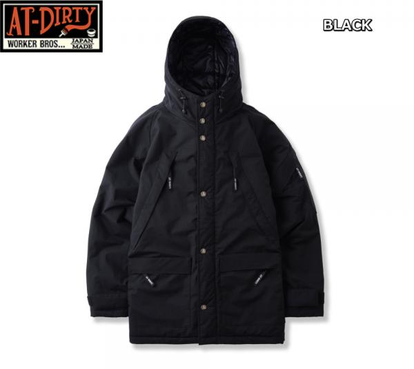 AT-DIRTY ATD HEAVY MOUNTAIN PARKA BLACK(アットダーティー・ATD