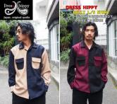 DRESS HIPPY BILLY L/S SHIRT  BLACK×BURGUNDY/NAVY×BEIGE(ドレスヒッピー・ビリーロングスリーブシャツ・ブラック×バーガンディー/ネイビー×ベージュ)