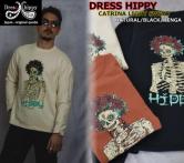 DRESS HIPPY CATRINA LIGHT SWEAT NATURAL/BLACK/RENGA(ドレスヒッピー・カトリーナライトスウェット・ナチュラル/ブラック/レンガ)