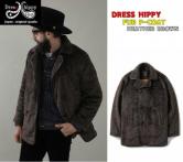 DRESS HIPPY FUR P-COAT HEATHER BROWN(ドレスヒッピー・ファーPコート・ヘザーブラウン)