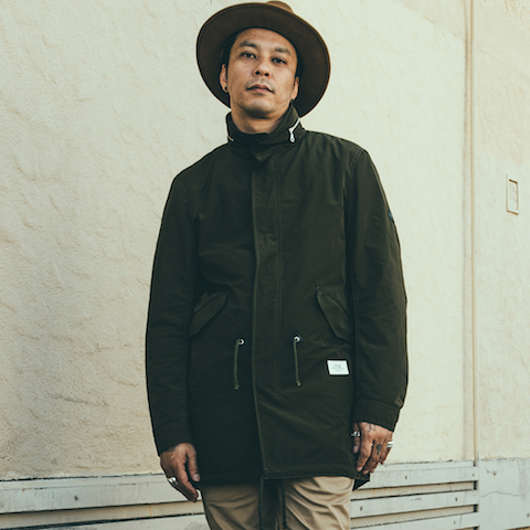 CRIMIE NYLON MODS COAT・BLACK/KHAKI(クライミー・ナイロンモッズ ...