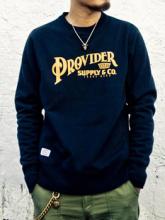 【SALE 50%OFF】Provider Arch Logo Crewneck BLACK(プロバイダー・アーチロゴトレーナー・ブラック)