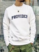 Provider Shop Sign Crewneck WHITE(プロバイダー・ショップシングルロゴトレーナー・ホワイト)