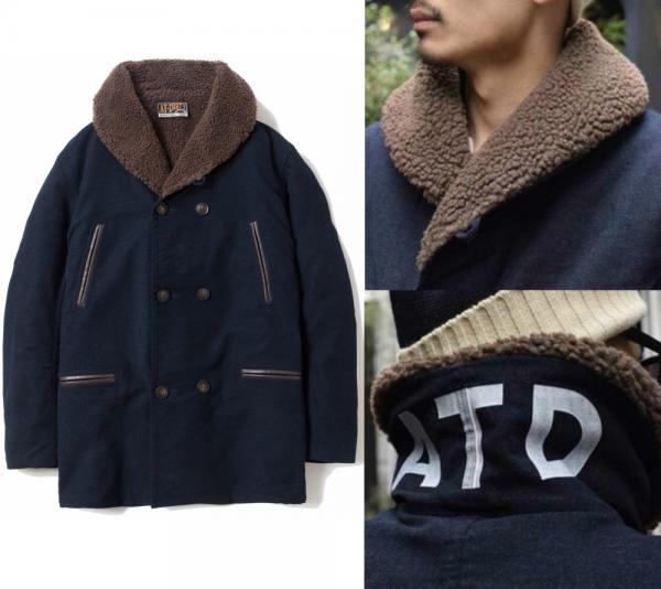 AT-DIRTY HEAVY BOA COAT NAVY(アットダーティー・ヘビーボアコート ...