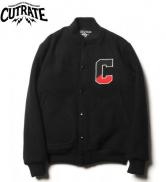 【SALE 40%OFF】CUTRATESTUDIUM JACKET BLACK(カットレイト・スタジアムジャケット・ブラック)