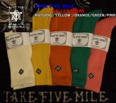 TAKE FIVE MILE PALLET SOCKS  NATURAL/YELLOW /ORANGE/GREEN/PINK(テイクファイブマイル・パレットソックス・ナチュラル/イエロー/オレンジ/グリーン/ピンク)