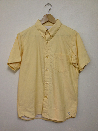 BULCO OXFORD SHIRTS S/S YELLOW(ブルコ・オックスフォードシャツ・イエロー)