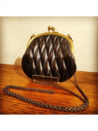 BACKDROP Leathers GM-WALLET w/chain(バックドロップレザーズ・ガマグチウォレット・ダブルチェーン)