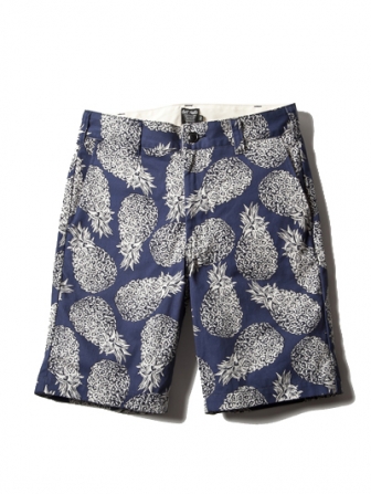 【SALE 50%OFF】CUTRATE ALOHA SHORT PANTS/NAVY(カットレート・アロハショートパンツ・ネイビー)