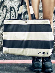 Provider Prisoner Tote Bag BLACK×WHITE(プロバイダー・プリズナートートバッグ・ブラック×ホワイト)