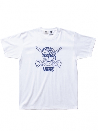 【SALE 40%OFF】PAWN×VANS　PIRATES　TEE1610　WHITE(パウン×バンズ・ピラテスTシャツ・ホワイト)