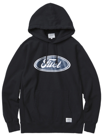 FUCT F OVAL PULLOVER PARKA　7903 NAVY(ファクト・ファクトロゴプルオーバーパーカー・ネイビー)